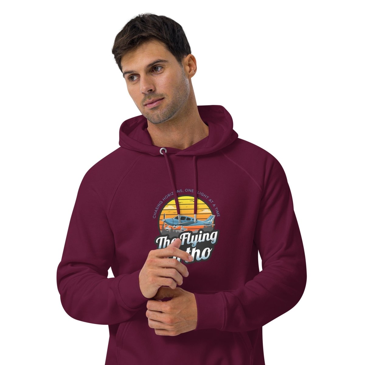 Unisex eco raglan hoodie - The Flying Ortho