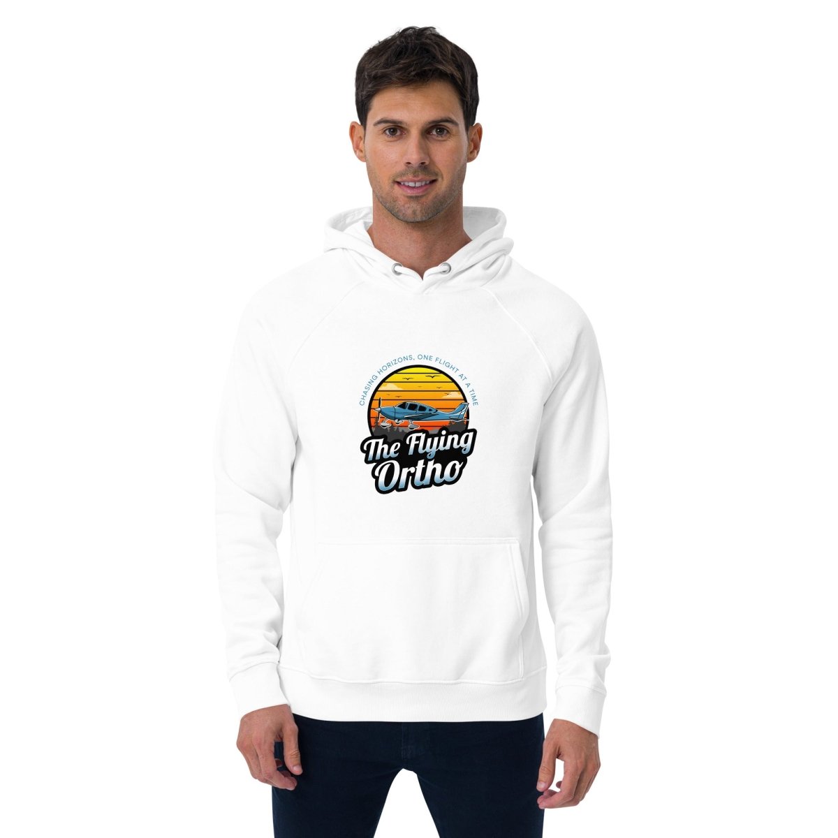 Unisex eco raglan hoodie - The Flying Ortho