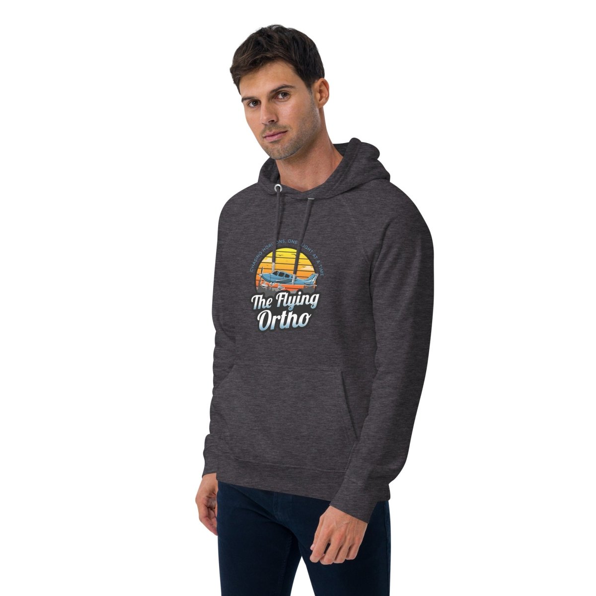 Unisex eco raglan hoodie - The Flying Ortho
