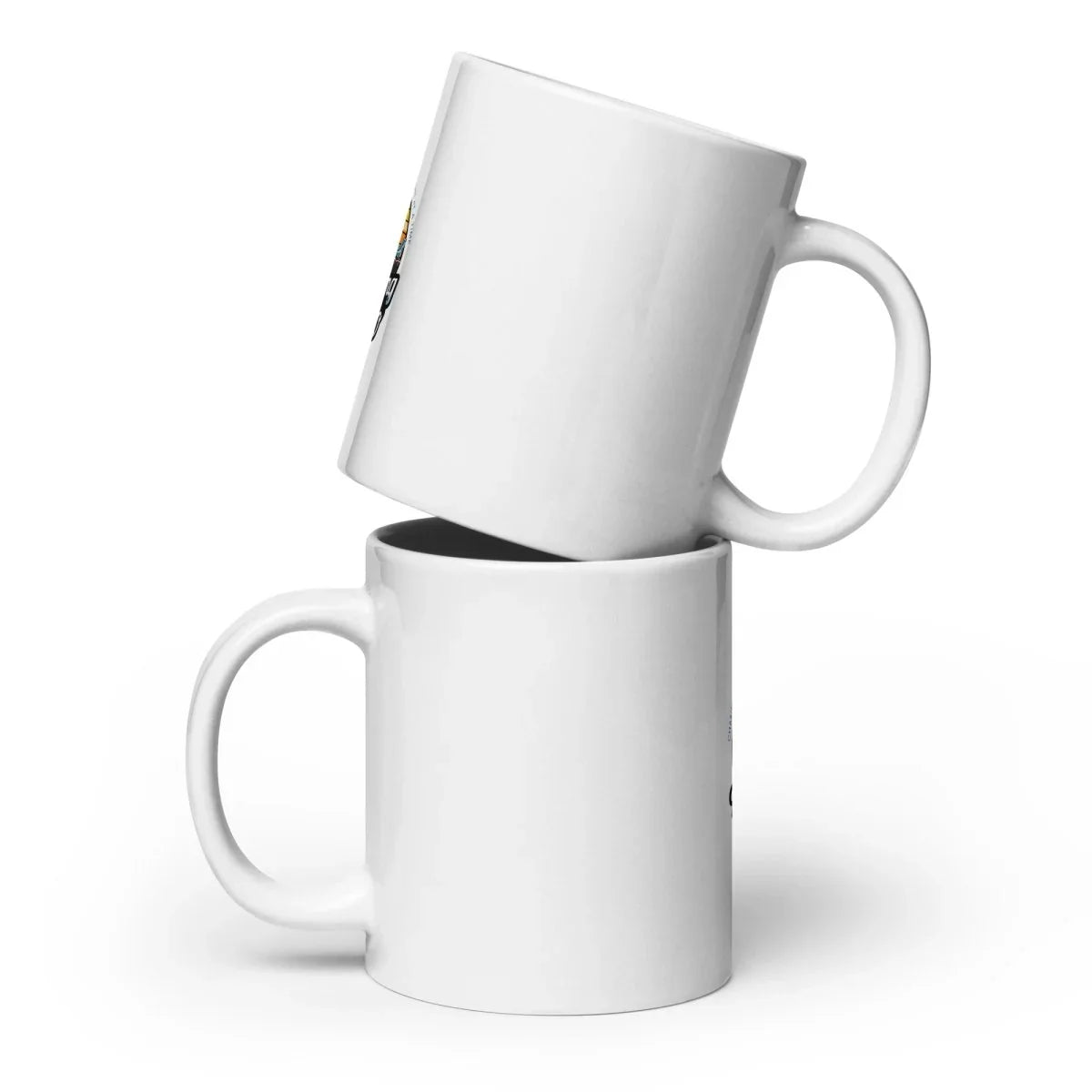 White glossy mug - The Flying Ortho