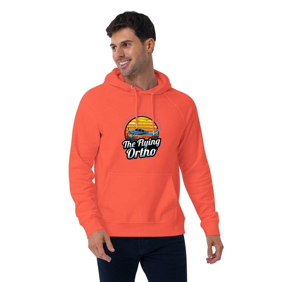 Unisex eco raglan hoodie - The Flying Ortho