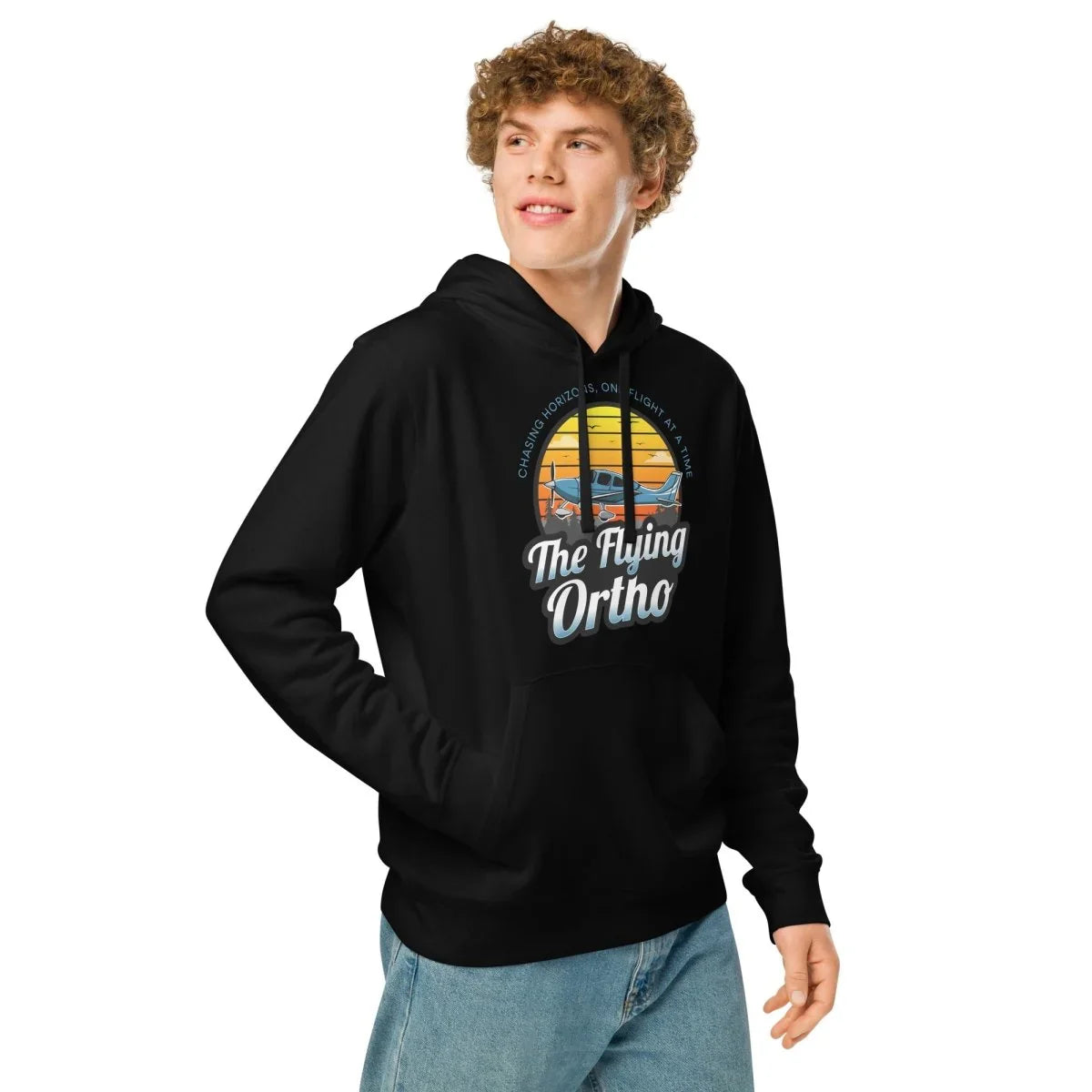 Unisex organic mid - weight hoodie - The Flying Ortho