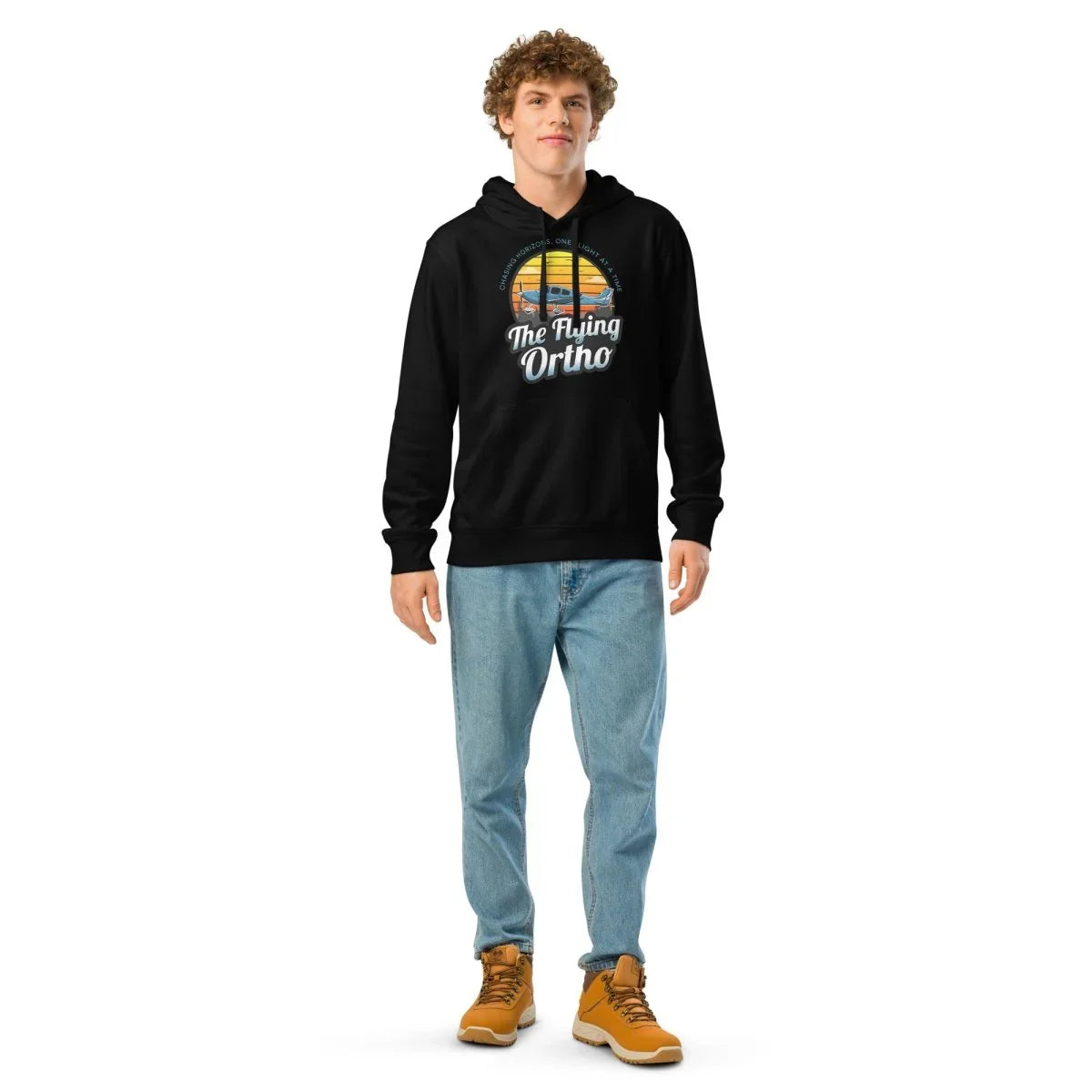 Unisex organic mid - weight hoodie - The Flying Ortho