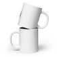 White glossy mug - The Flying Ortho